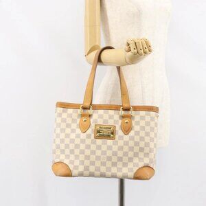 LOUIS VUITTON Damier Azur Hampstead MM Tote Bag
